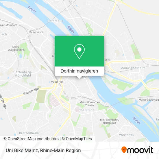Uni Bike Mainz Karte