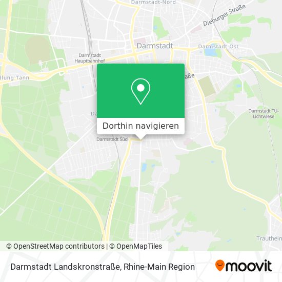 Darmstadt Landskronstraße Karte