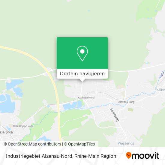 Industriegebiet Alzenau-Nord Karte