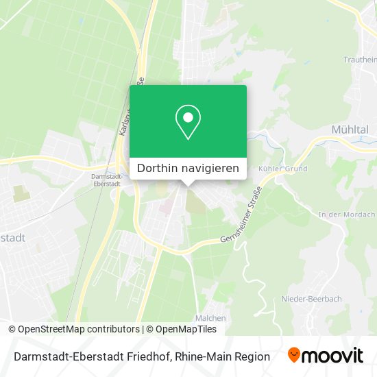 Darmstadt-Eberstadt Friedhof Karte