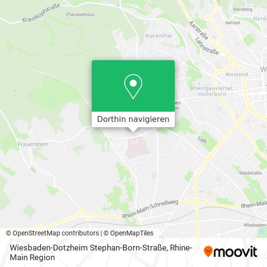 Wiesbaden-Dotzheim Stephan-Born-Straße Karte