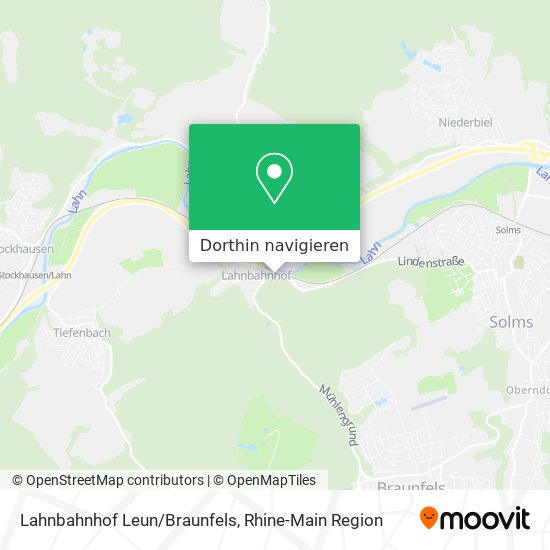 Lahnbahnhof Leun/Braunfels Karte