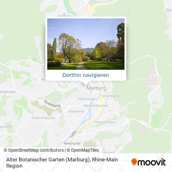 Alter Botanischer Garten (Marburg) Karte