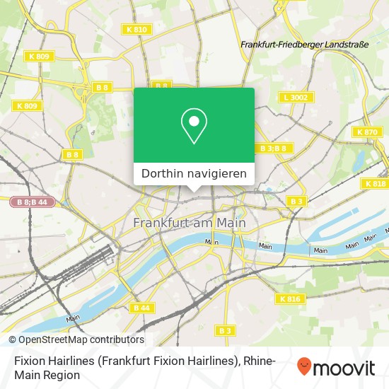 Fixion Hairlines (Frankfurt Fixion Hairlines) Karte