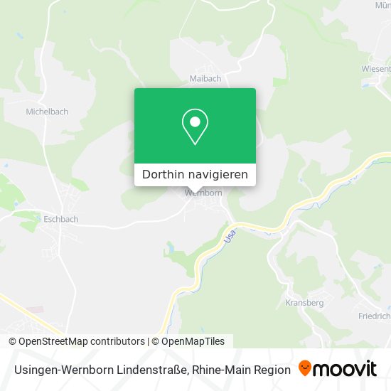 Usingen-Wernborn Lindenstraße Karte