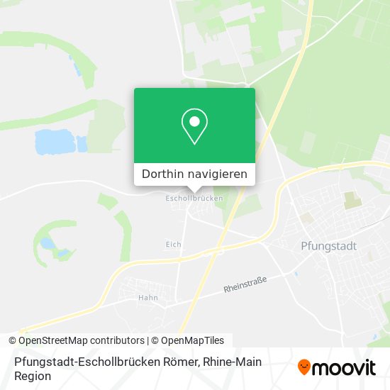 Pfungstadt-Eschollbrücken Römer Karte