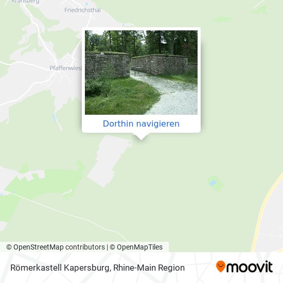 Römerkastell Kapersburg Karte