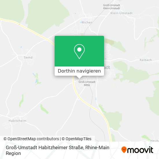 Groß-Umstadt Habitzheimer Straße Karte