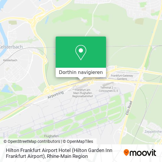 Hilton Frankfurt Airport Hotel (Hilton Garden Inn Frankfurt Airport) Karte