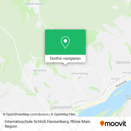Internatsschule Schloß Hansenberg Karte