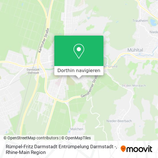 Rümpel-Fritz Darmstadt Entrümpelung Darmstadt - Karte