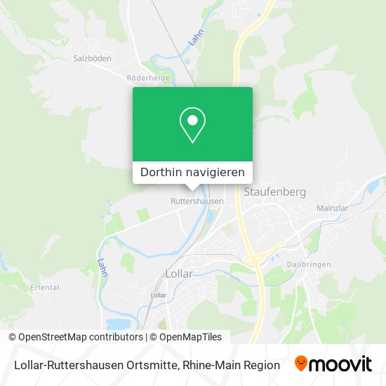 Lollar-Ruttershausen Ortsmitte Karte