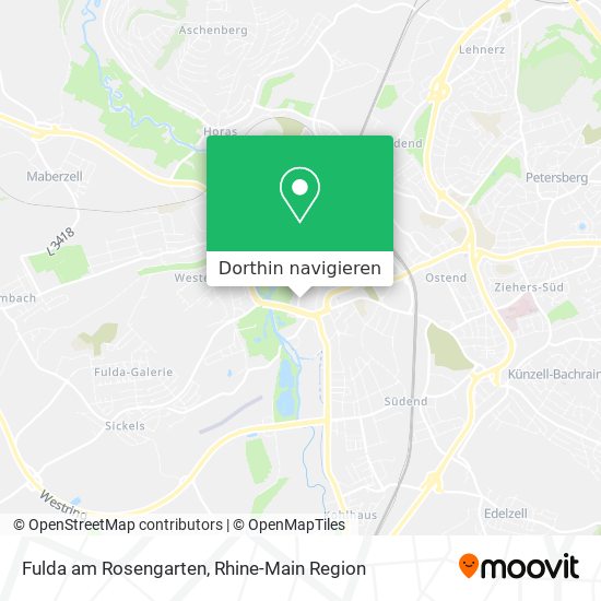 Fulda am Rosengarten Karte