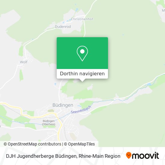 DJH Jugendherberge Büdingen Karte