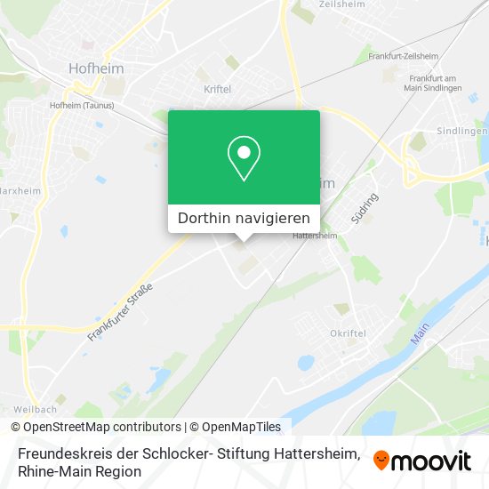 Freundeskreis der Schlocker- Stiftung Hattersheim Karte