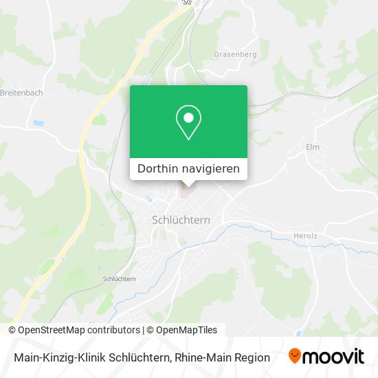 Main-Kinzig-Klinik Schlüchtern Karte