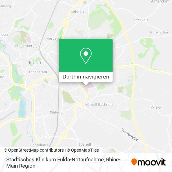Städtisches Klinikum Fulda-Notaufnahme Karte