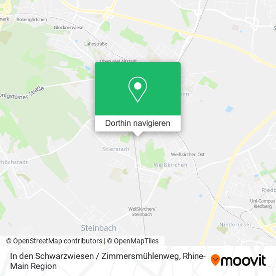 In den Schwarzwiesen / Zimmersmühlenweg Karte