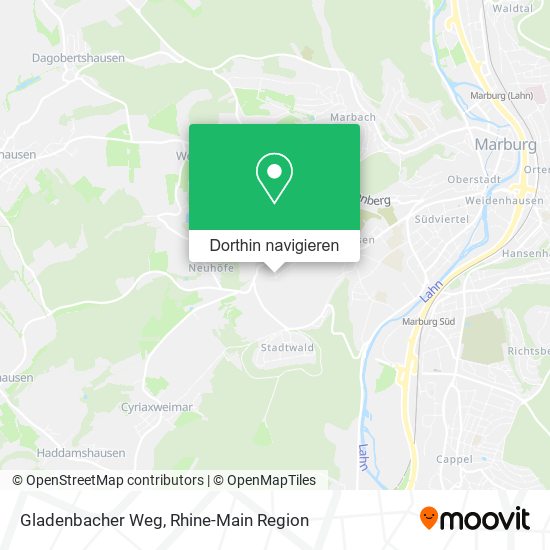 Gladenbacher Weg Karte