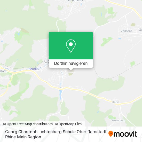 Georg Christoph Lichtenberg Schule Ober-Ramstadt Karte