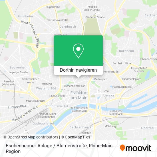 Eschenheimer Anlage / Blumenstraße Karte