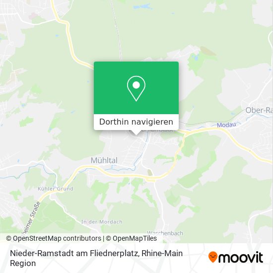 Nieder-Ramstadt am Fliednerplatz Karte