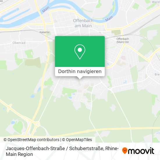 Jacques-Offenbach-Straße / Schubertstraße Karte