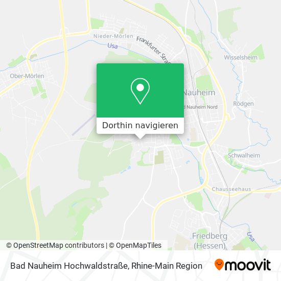 Bad Nauheim Hochwaldstraße Karte