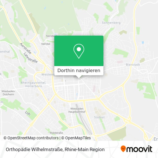 Orthopädie Wilhelmstraße Karte