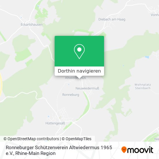 Ronneburger Schützenverein Altwiedermus 1965 e.V. Karte