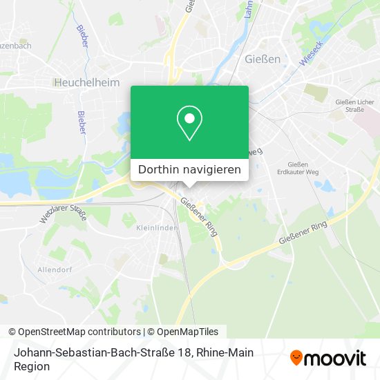 Johann-Sebastian-Bach-Straße 18 Karte