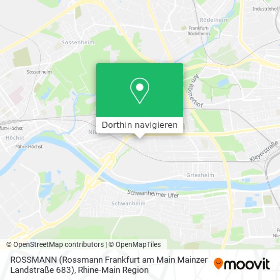 ROSSMANN (Rossmann Frankfurt am Main Mainzer Landstraße 683) Karte