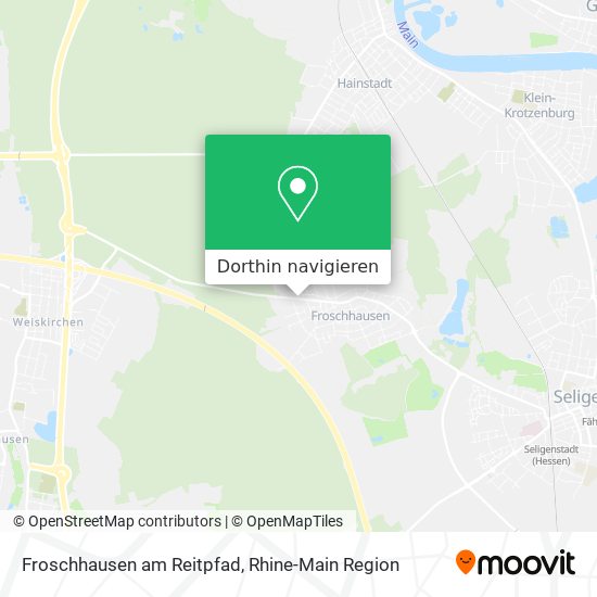 Froschhausen am Reitpfad Karte