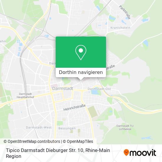 Tipico Darmstadt Dieburger Str. 10 Karte