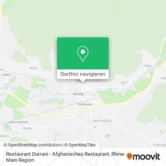 Restaurant Durrani - Afghanisches Restaurant Karte