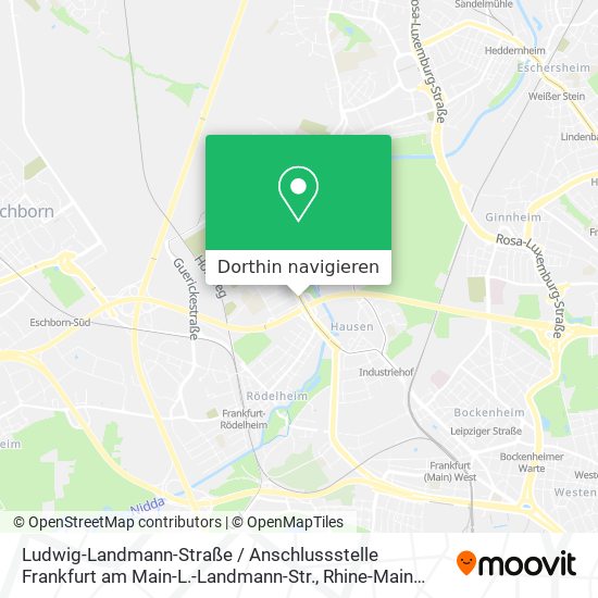 Ludwig-Landmann-Straße / Anschlussstelle Frankfurt am Main-L.-Landmann-Str. Karte