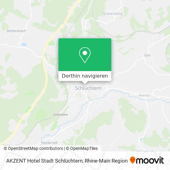 AKZENT Hotel Stadt Schlüchtern Karte