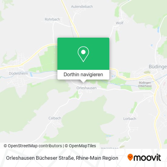 Orleshausen Bücheser Straße Karte