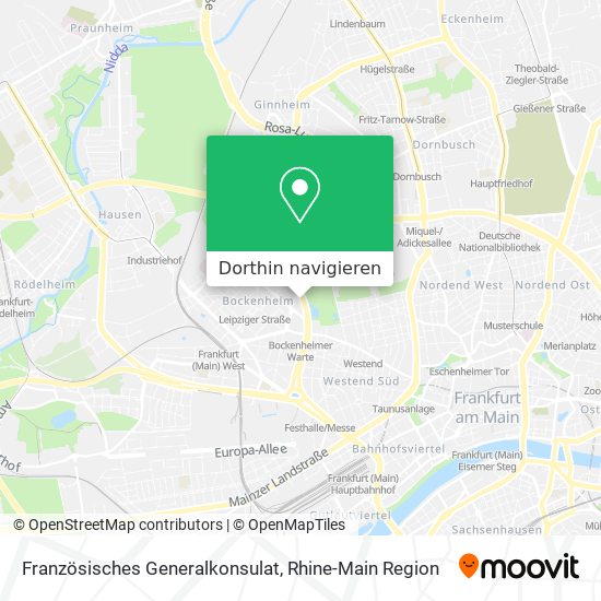 Französisches Generalkonsulat Karte