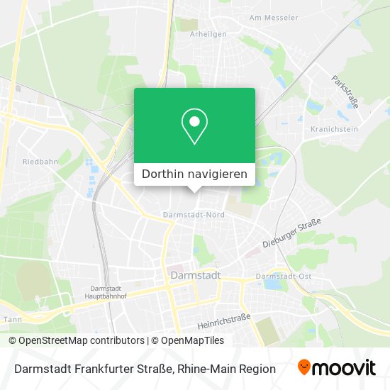 Darmstadt Frankfurter Straße Karte