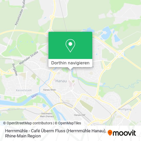 Herrnmühle - Café Überm Fluss (Herrnmühle Hanau) Karte