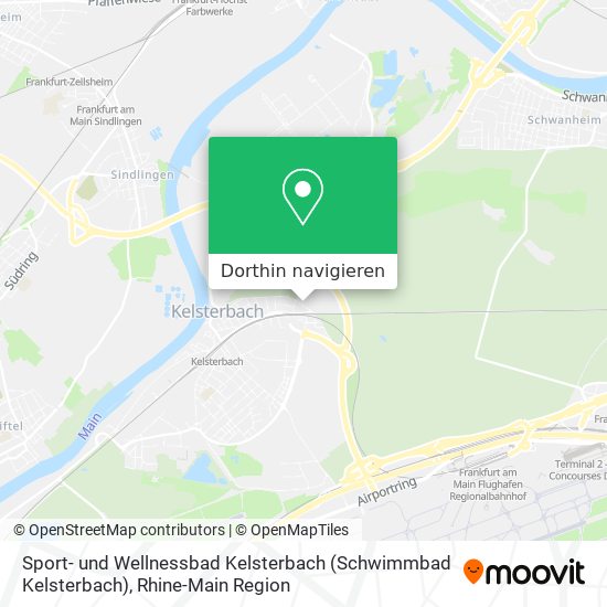 Sport- und Wellnessbad Kelsterbach (Schwimmbad Kelsterbach) Karte