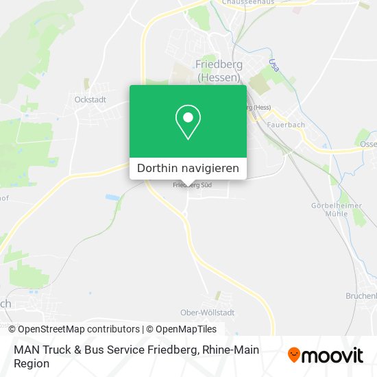 MAN Truck & Bus Service Friedberg Karte
