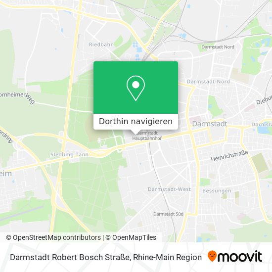 Darmstadt Robert Bosch Straße Karte