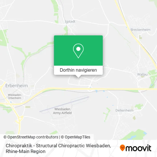 Chiropraktik - Structural Chiropractic Wiesbaden Karte