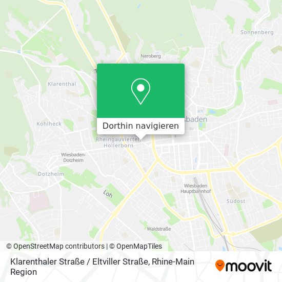 Klarenthaler Straße / Eltviller Straße Karte