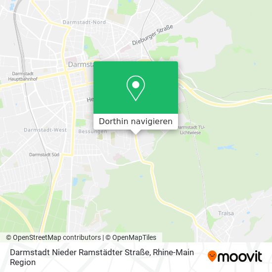Darmstadt Nieder Ramstädter Straße Karte
