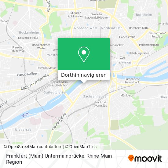 Frankfurt (Main) Untermainbrücke Karte