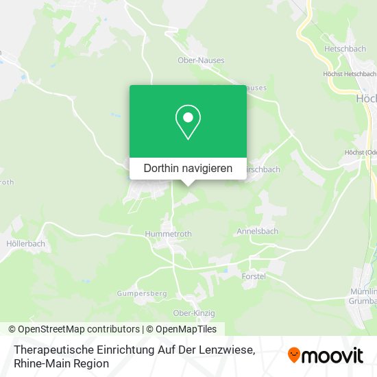 Therapeutische Einrichtung Auf Der Lenzwiese Karte