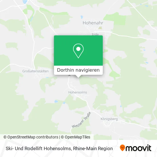 Ski- Und Rodellift Hohensolms Karte